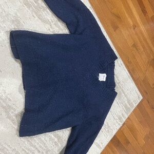 Aerie Teddy Boucle Sweater- Navy- Size XL